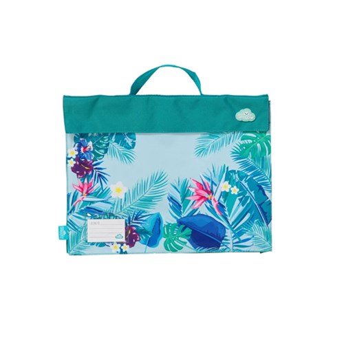 SPE-LBB-BBL - SPENCIL LIBRARY BAG NYLON 37x28cm Beach Blooms(1)
